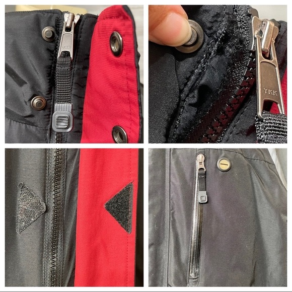 Vintage Cherokee Hooded Windbreaker with Removable & Reversible Fleece Lining M - Picture 10 of 11